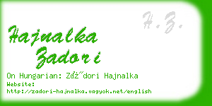 hajnalka zadori business card